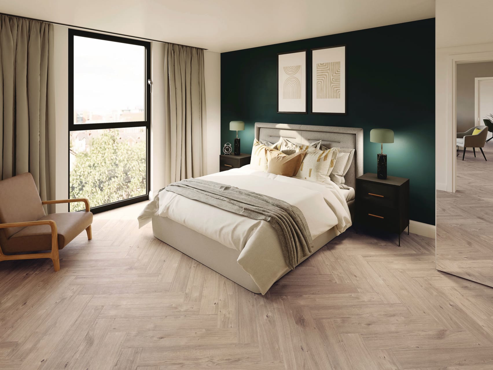 Scandi Oak in Parquet CP05 | Click vinyl flooring from Amtico